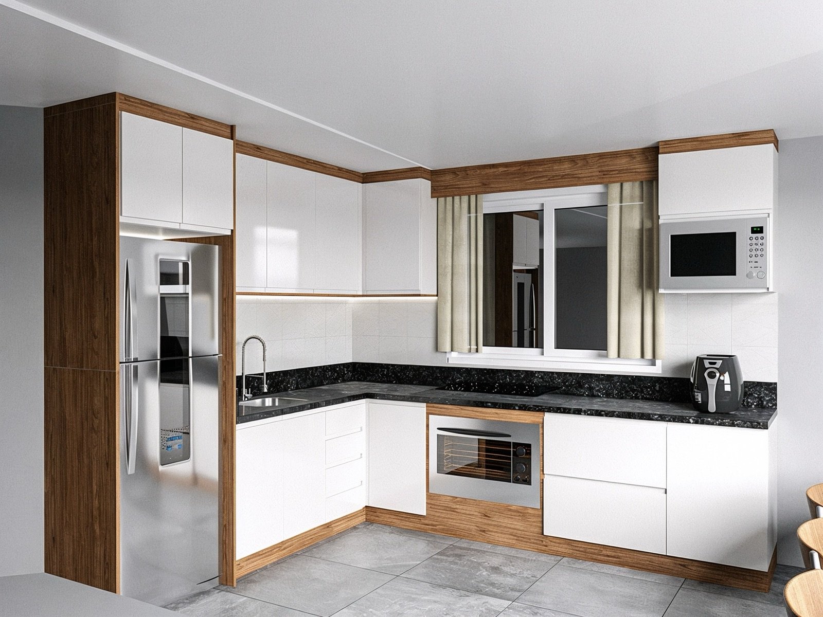 Projeto de cozinha da Estilo Móveis