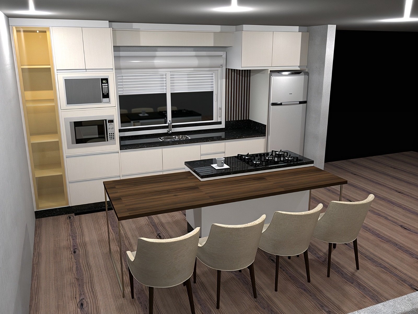 Projeto de cozinha da Estilo Móveis