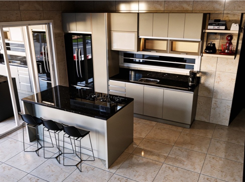 Projeto de cozinha da Estilo Móveis