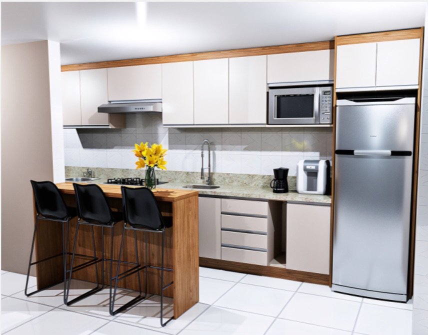 Projeto de cozinha da Estilo Móveis